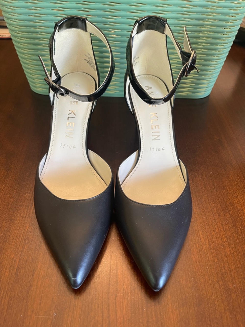 Anne Klein Pointed Toe Strap Pump AKKNELL - Picture 5 of 10